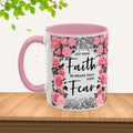 Colorful Floral Faith Mugs - Inspirational Coffee Cups for Home & Gifts - GULLYDESIGN