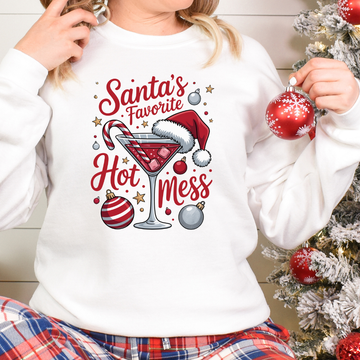 Santa’s Favorite Mess – Cozy Christmas Sweatshirt