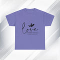 Love Never Fails Unisex Heavy Cotton Tee - Inspirational Christian T-Shirt - GULLYDESIGN