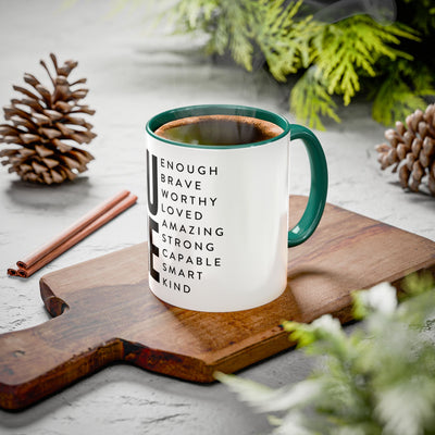 Inspirational Colorful Mug - Empowering Affirmations for Coffee Lovers