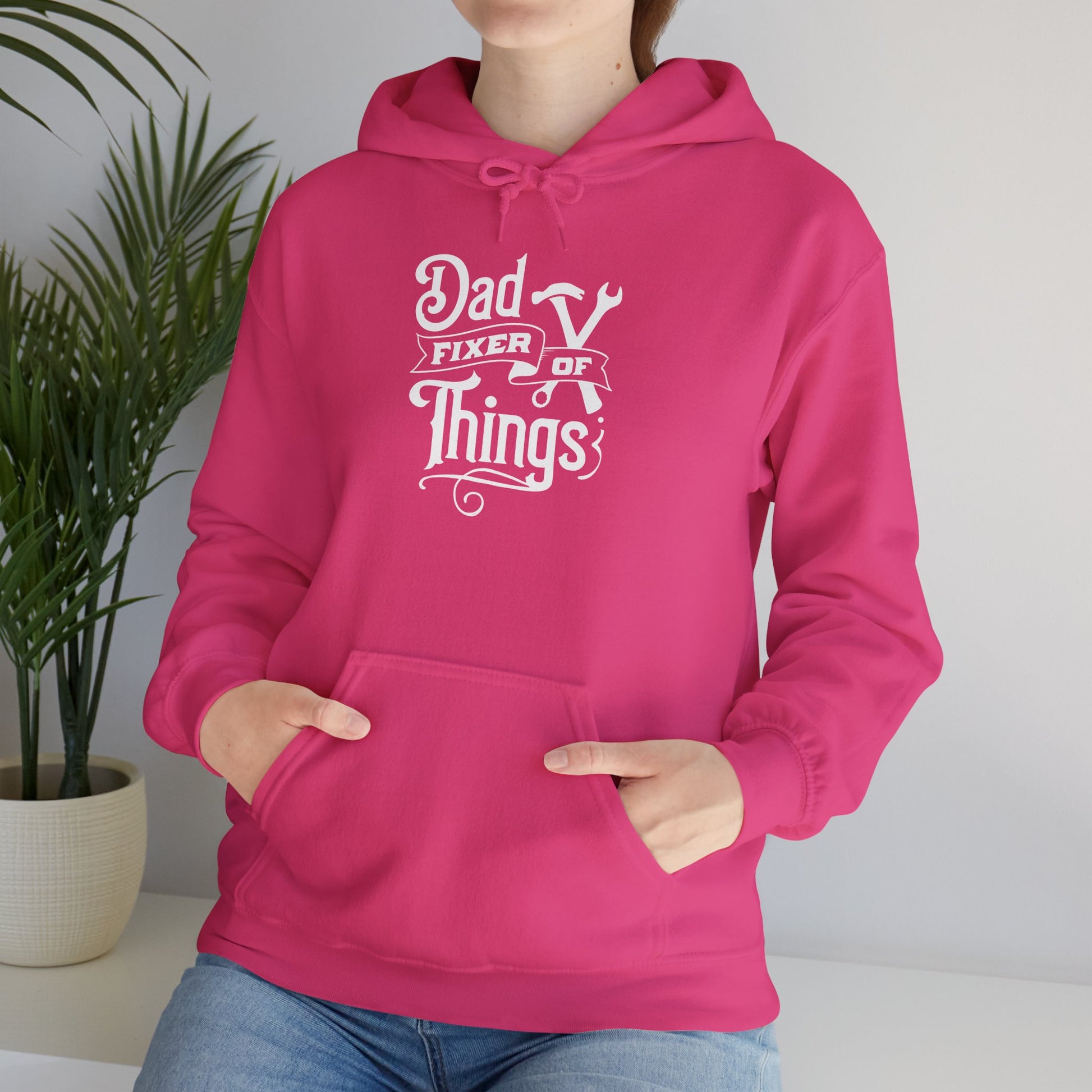 Dad Fixer Of Things Hooded Sweatshirt  - Unisex Heavy Blend™ - GULLYDESIGN