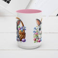 Cute Easter Bunny Mug - Colorful Ceramic Coffee Cup for Spring Celebrations - GULLYDESIGN