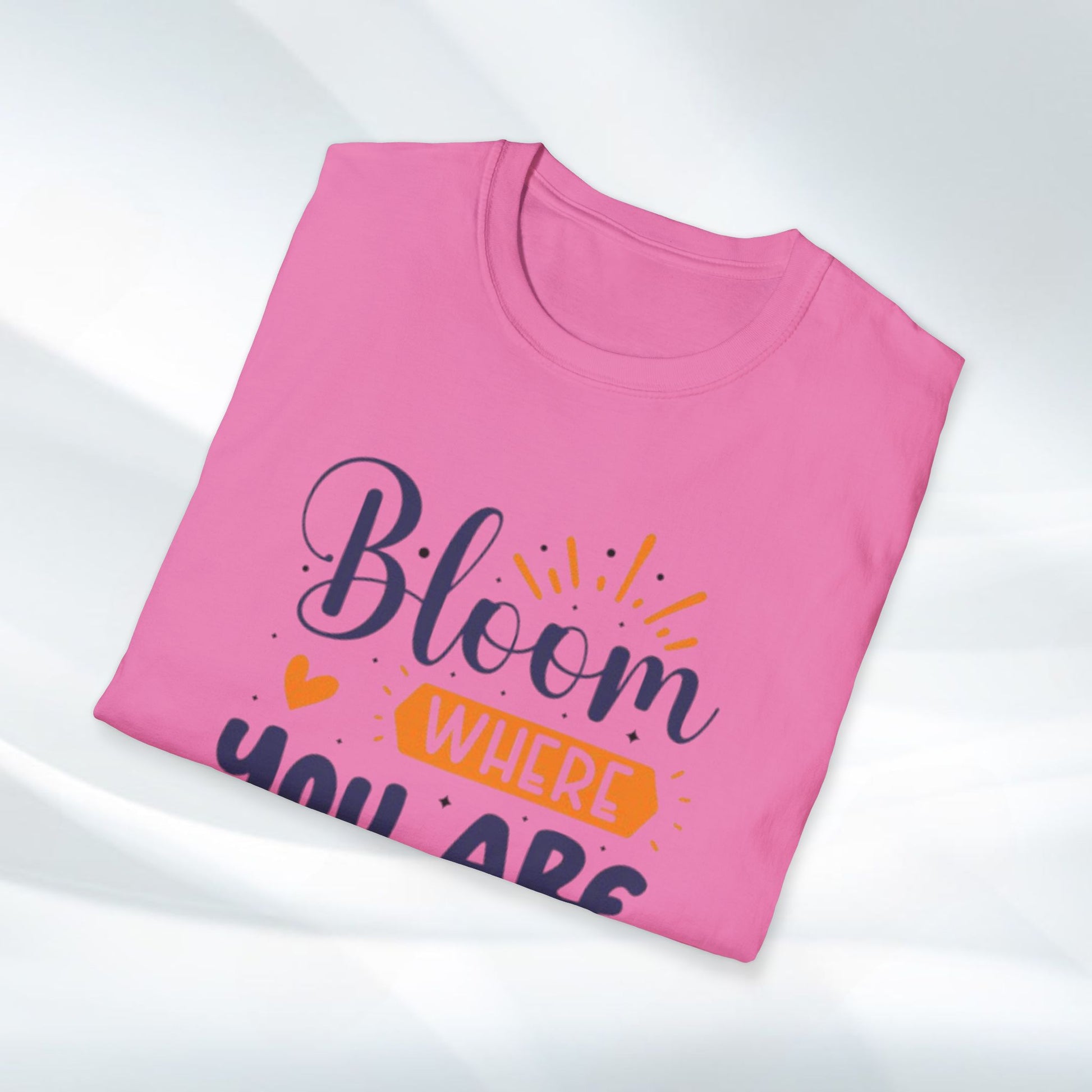 Inspirational Bloom T-Shirt - "Bloom Where You Are Planted" - GULLYDESIGN