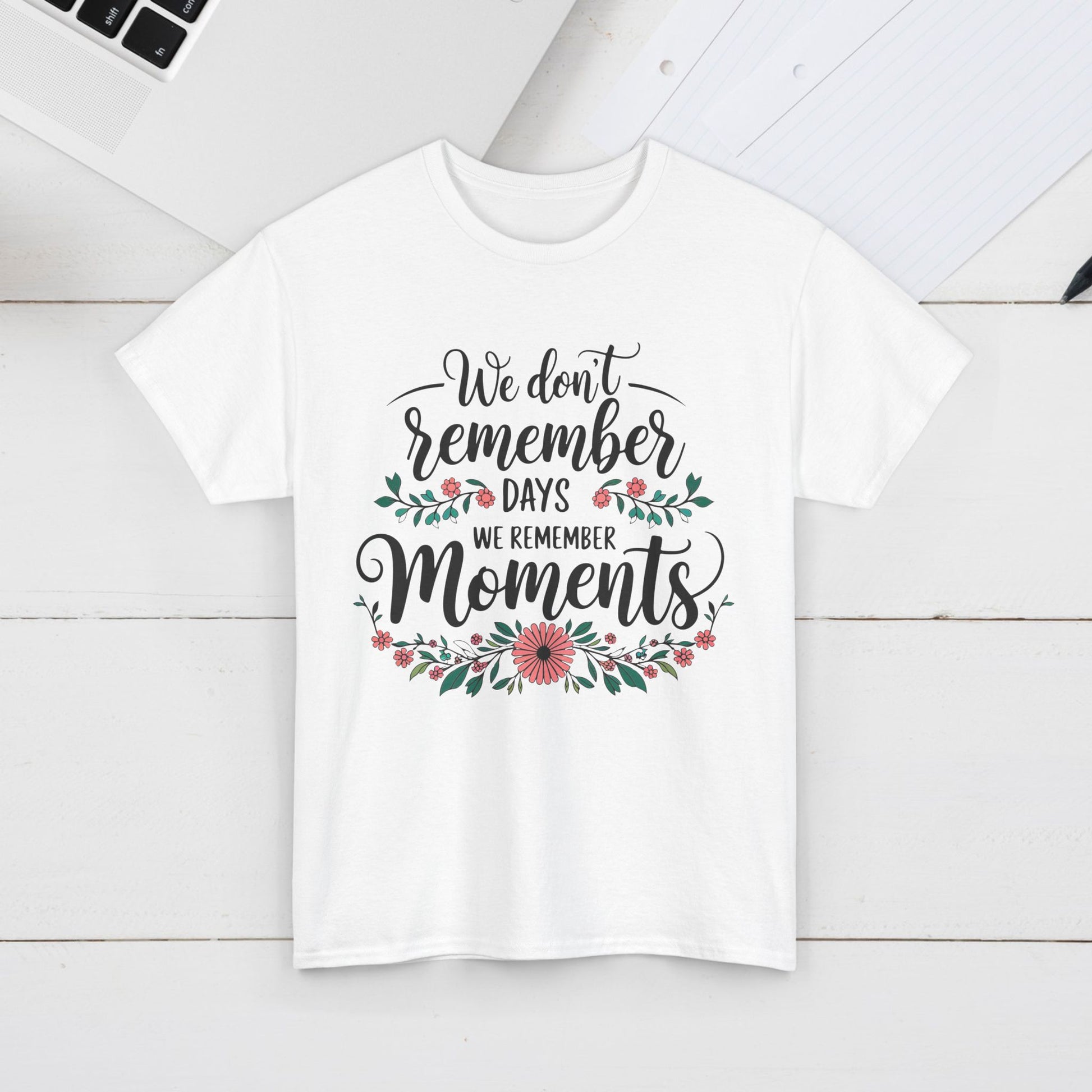 Moments Remembrance Unisex Heavy Cotton Tee - Inspirational Graphic Shirt - GULLYDESIGN