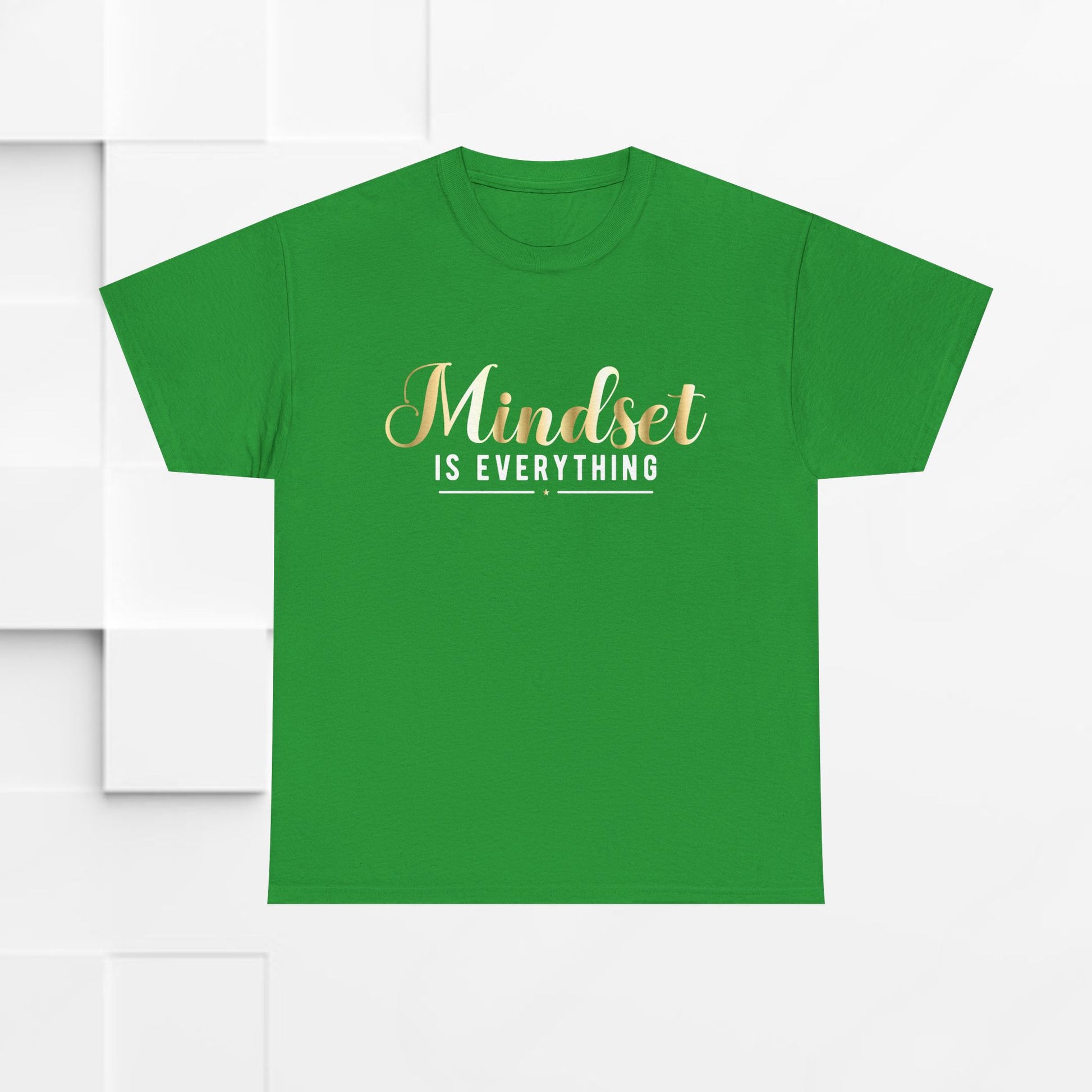Mindset Unisex Heavy Cotton Tee - Inspirational T-Shirt for Positive Thinking - GULLYDESIGN