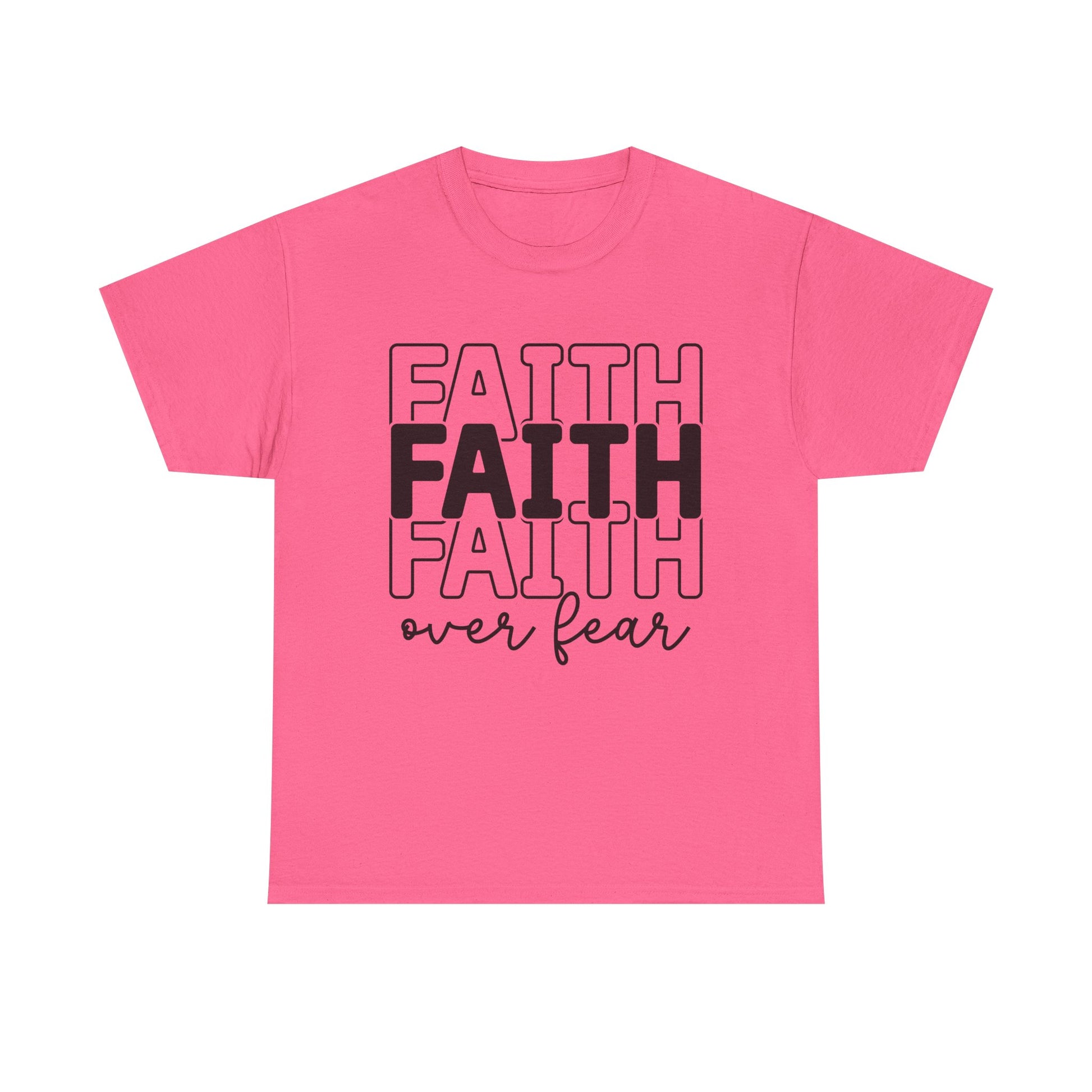 Faith Over Fear Unisex Heavy Cotton Tee - Inspirational T-Shirt - GULLYDESIGN