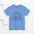 Inspirational Unisex Heavy Cotton Tee - 'Be The Light' Matthew 5:14 - GULLYDESIGN