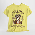 Just a Mom Heavy Cotton Tee - Funny Mom Shirt - GULLYDESIGN