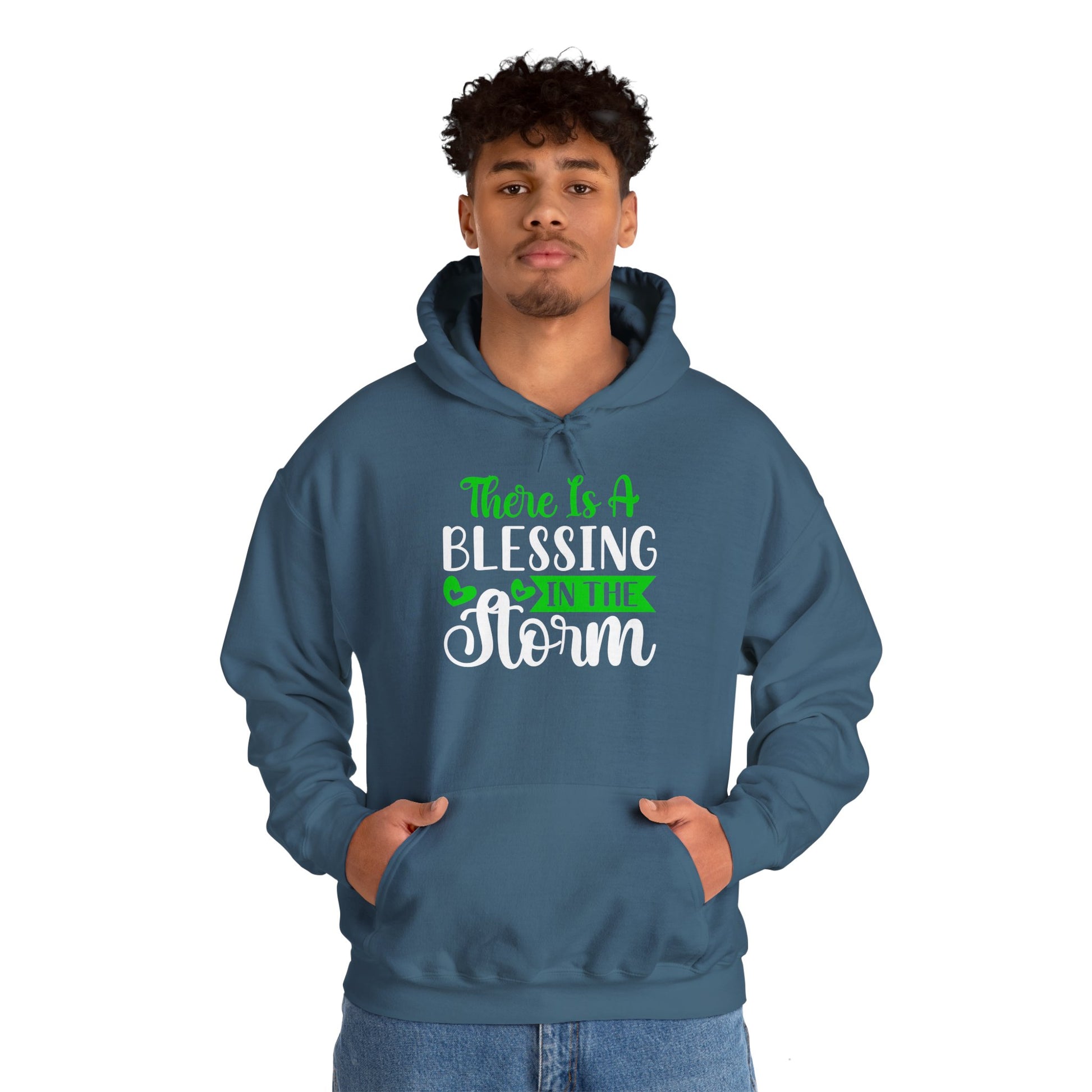 Blessing in the Storm Hoodie | Unisex Heavy Blend Sweatshirt for Comfort and Style - GULLYDESIGN