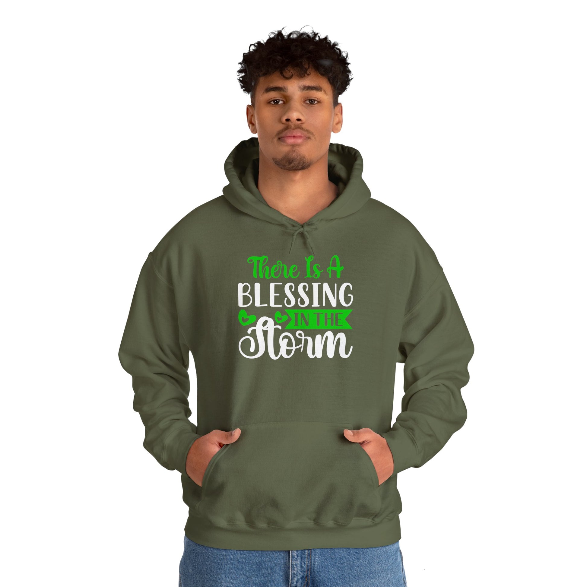 Blessing in the Storm Hoodie | Unisex Heavy Blend Sweatshirt for Comfort and Style - GULLYDESIGN