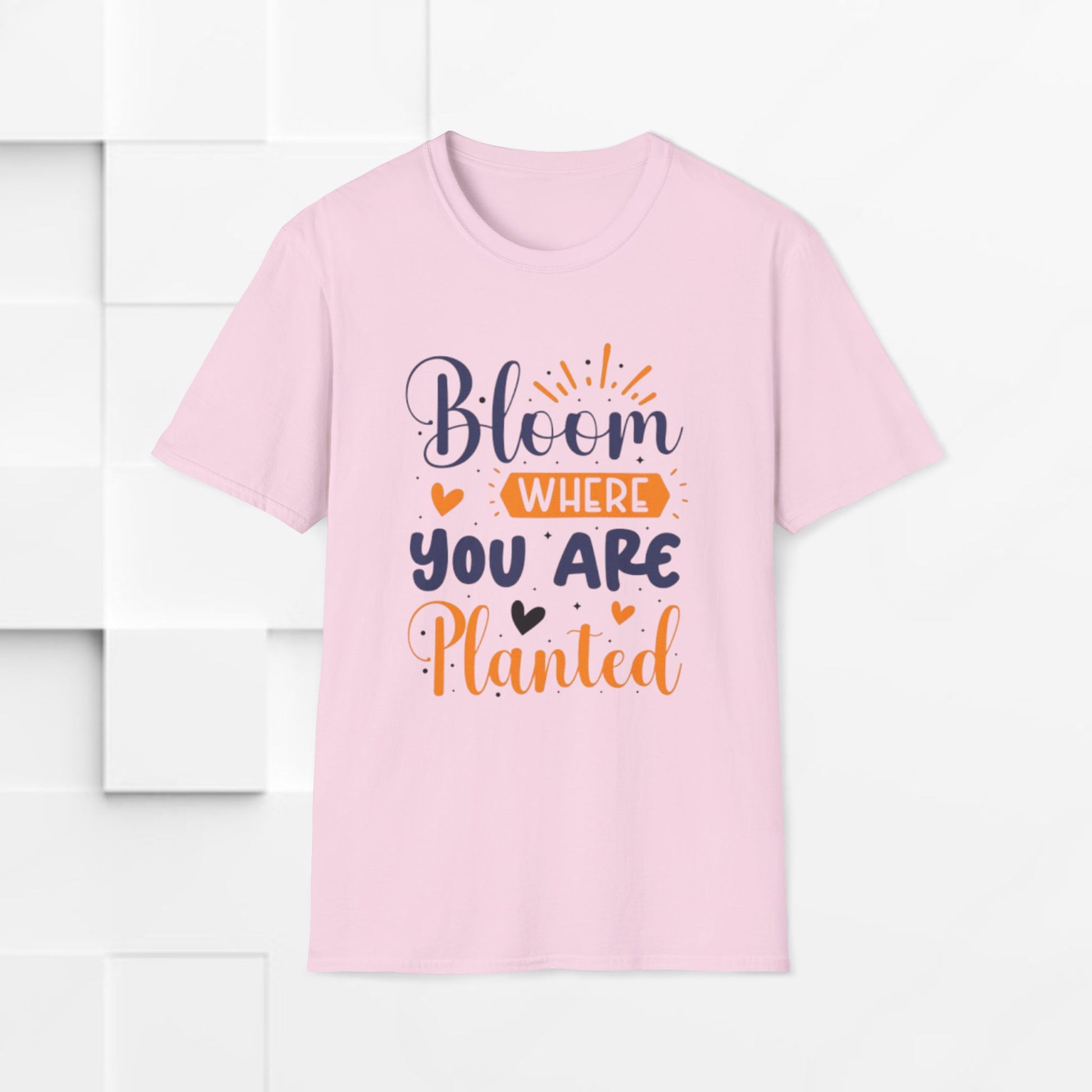 Inspirational Bloom T-Shirt - "Bloom Where You Are Planted" - GULLYDESIGN