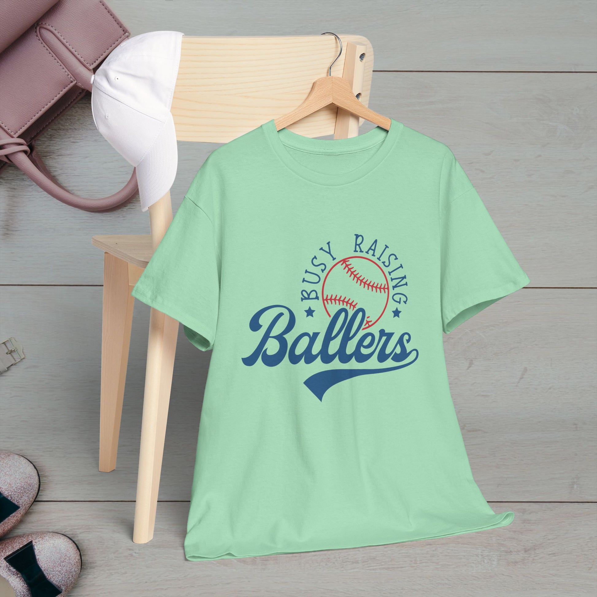 Busy Raising Ballers Unisex Heavy Cotton Tee - GULLYDESIGN