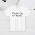 Inspirational Unisex Heavy Cotton Tee - 'Tomorrow Needs You' - GULLYDESIGN