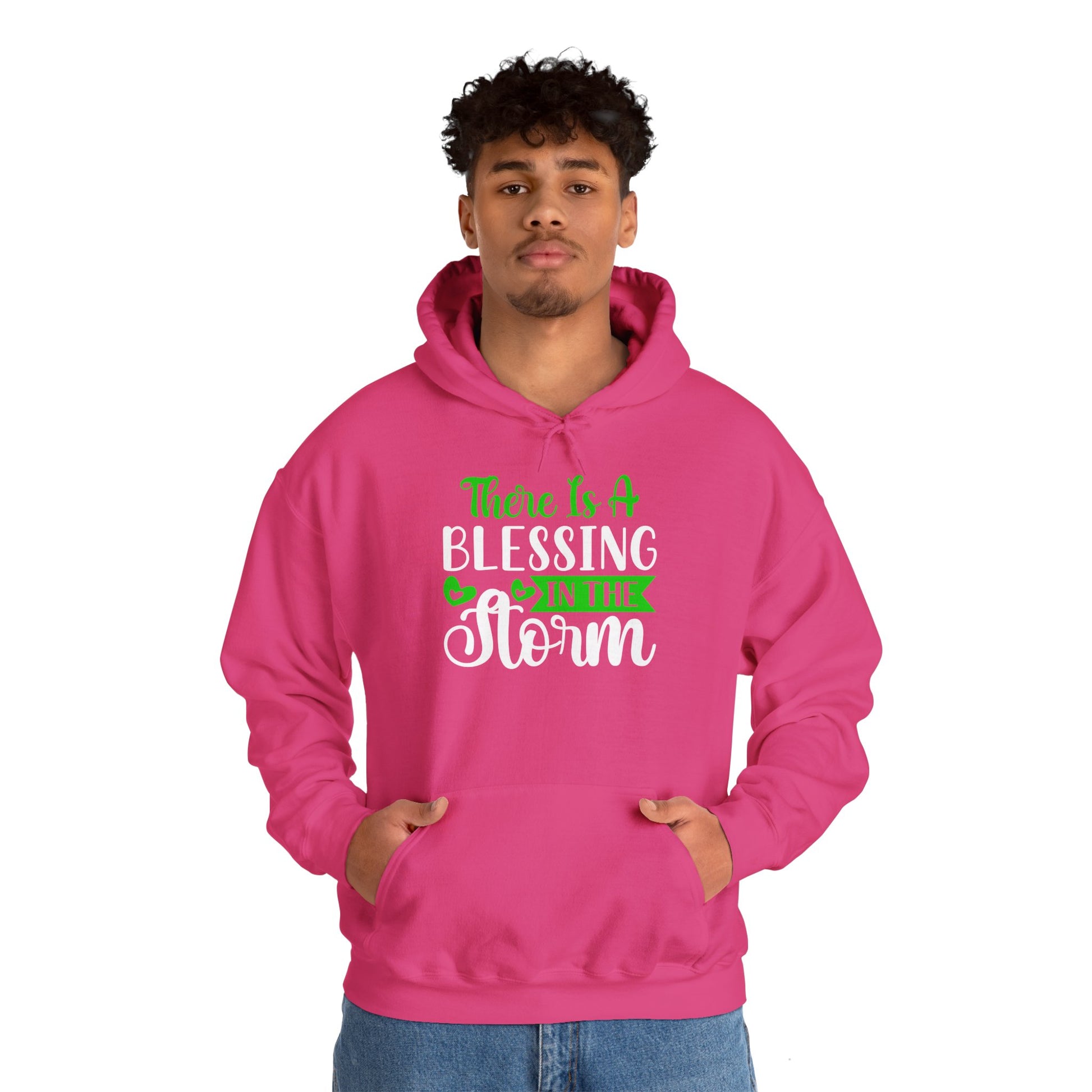 Blessing in the Storm Hoodie | Unisex Heavy Blend Sweatshirt for Comfort and Style - GULLYDESIGN