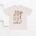 Personalized Unisex Heavy Cotton Tee - Custom Name & Age Design - GULLYDESIGN