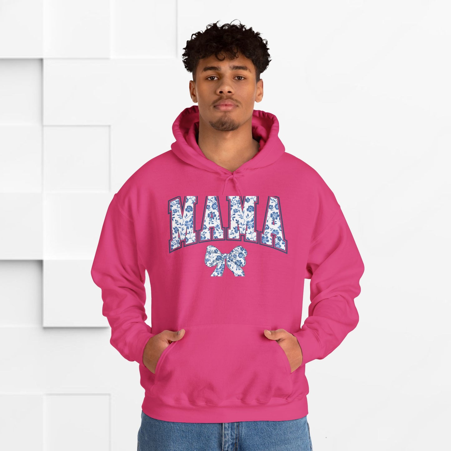 Floral Mama Hoodie - Comfortable Unisex Heavy Blend Sweatshirt for Moms
