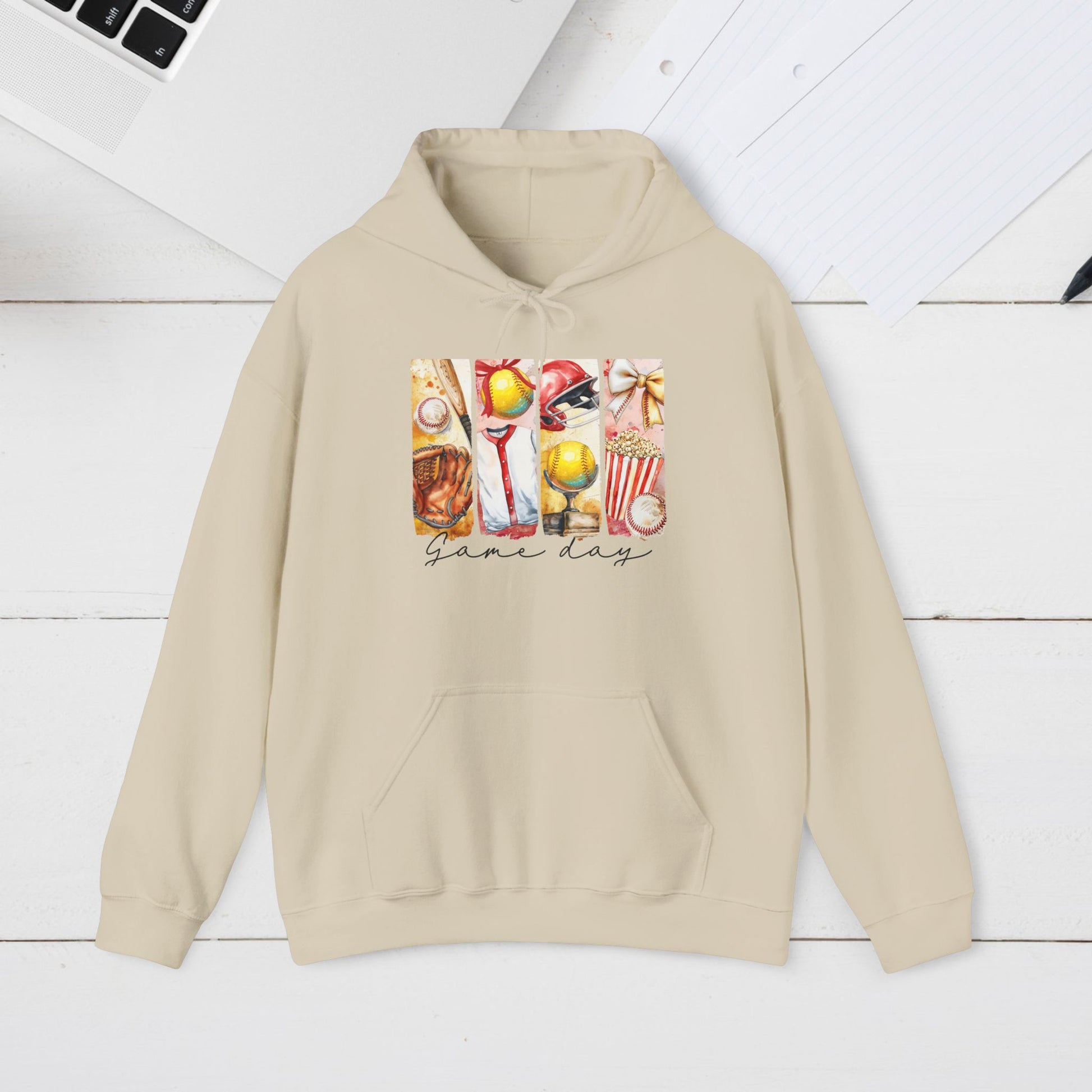 Game Day Hoodie – Unisex Heavy Blend™ Sweatshirt for Sports Enthusiasts - GULLYDESIGN