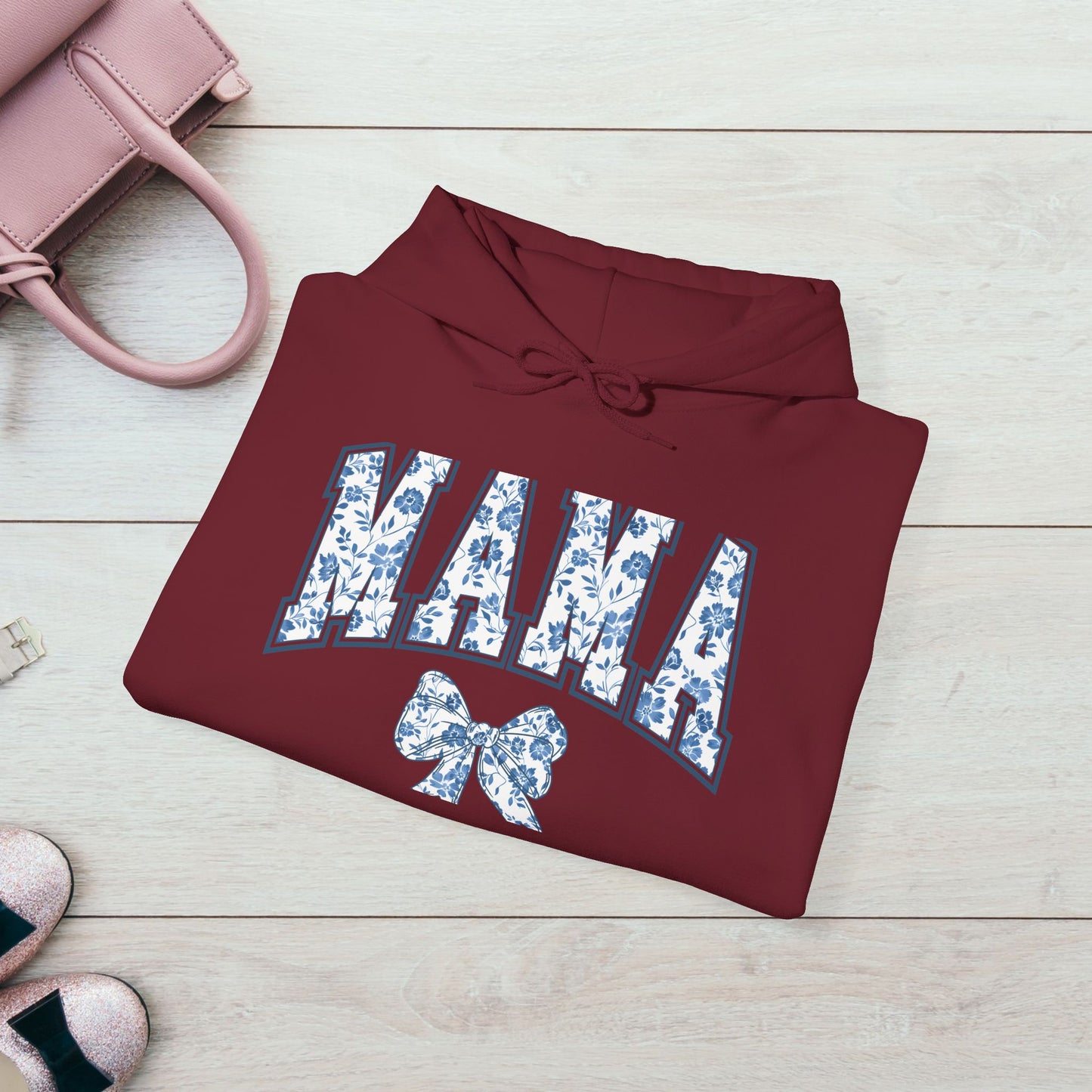 Floral Mama Hoodie - Comfortable Unisex Heavy Blend Sweatshirt for Moms