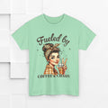 Fueled by Coffee & Chaos Unisex Tee - Fun Graphic Shirt for Coffee Lovers - GULLYDESIGN
