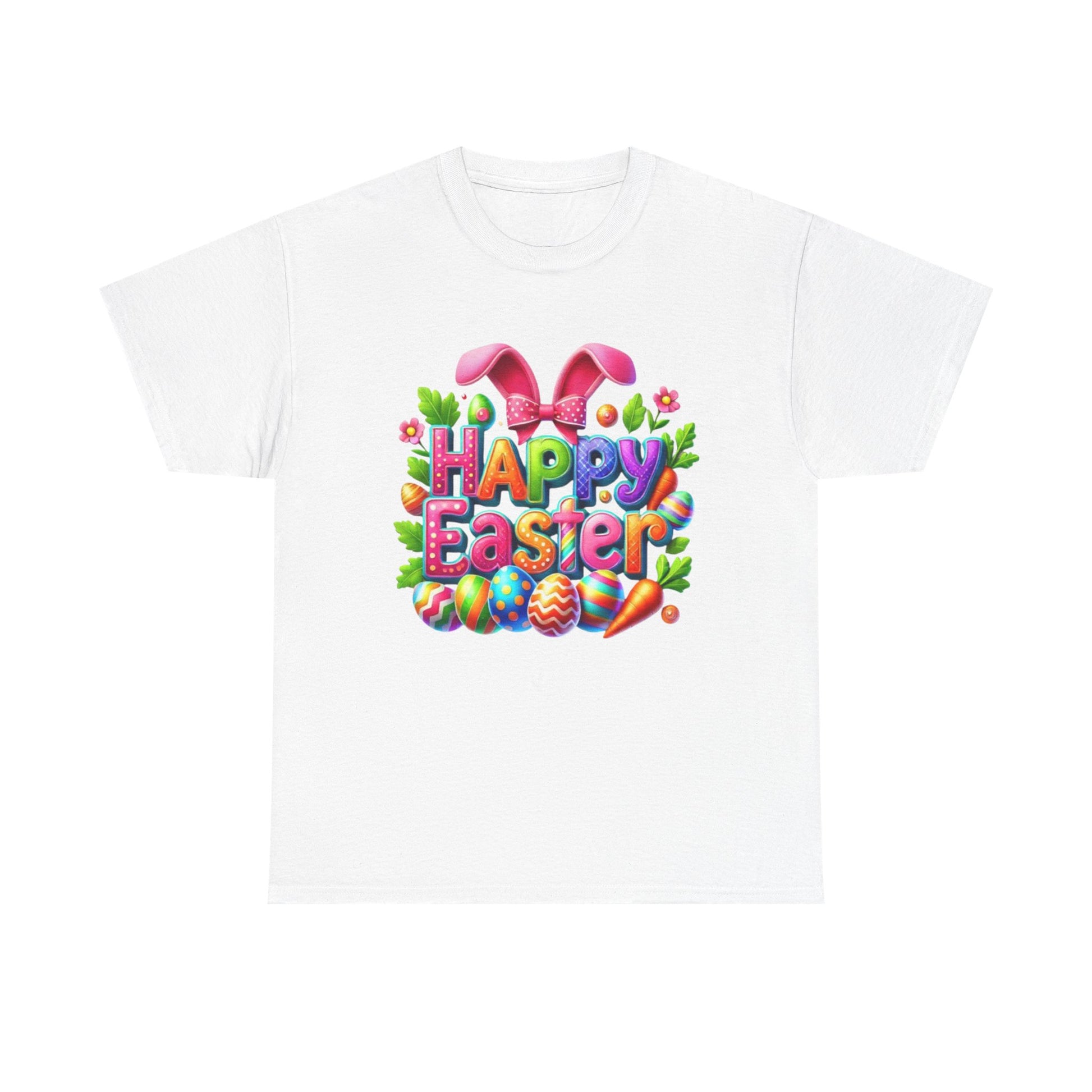 Happy Easter Unisex Heavy Cotton Tee - Fun & Festive Spring Shirt - GULLYDESIGN