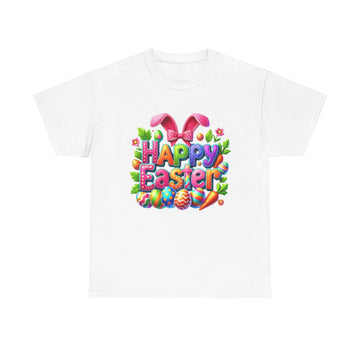 Happy Easter Unisex Heavy Cotton Tee - Fun & Festive Spring Shirt - GULLYDESIGN