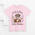 Just a Mom Unisex Heavy Cotton Tee - Funny Mom Shirt for Mother's Day - GULLYDESIGN