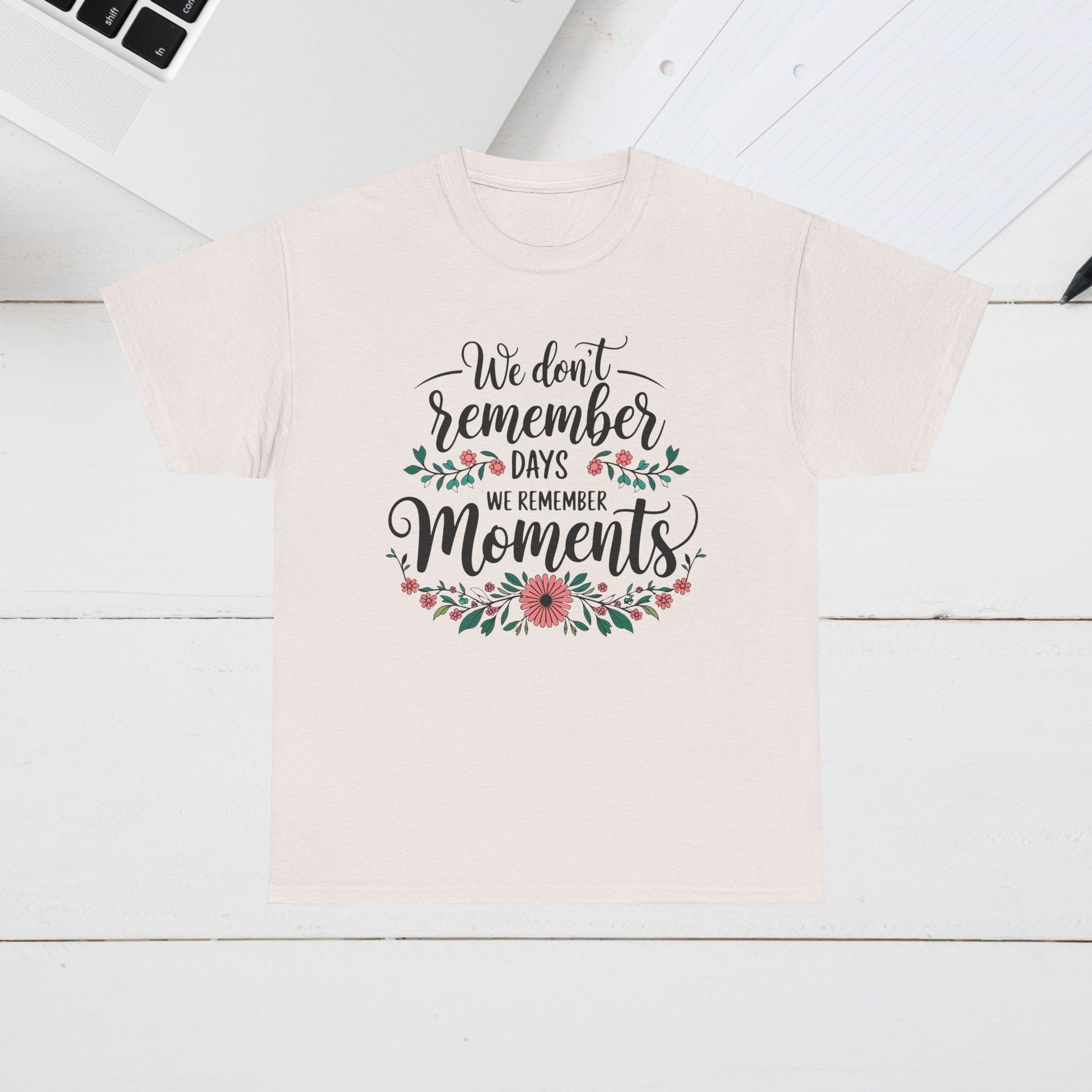 Moments Remembrance Unisex Heavy Cotton Tee - Inspirational Graphic Shirt - GULLYDESIGN