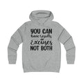 Results & Excuses Girlie College Hoodie - GULLYDESIGN