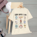 God Says I Am Unisex Heavy Cotton Tee - Inspirational Graphic T-Shirt - GULLYDESIGN