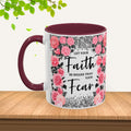 Colorful Floral Faith Mugs - Inspirational Coffee Cups for Home & Gifts - GULLYDESIGN
