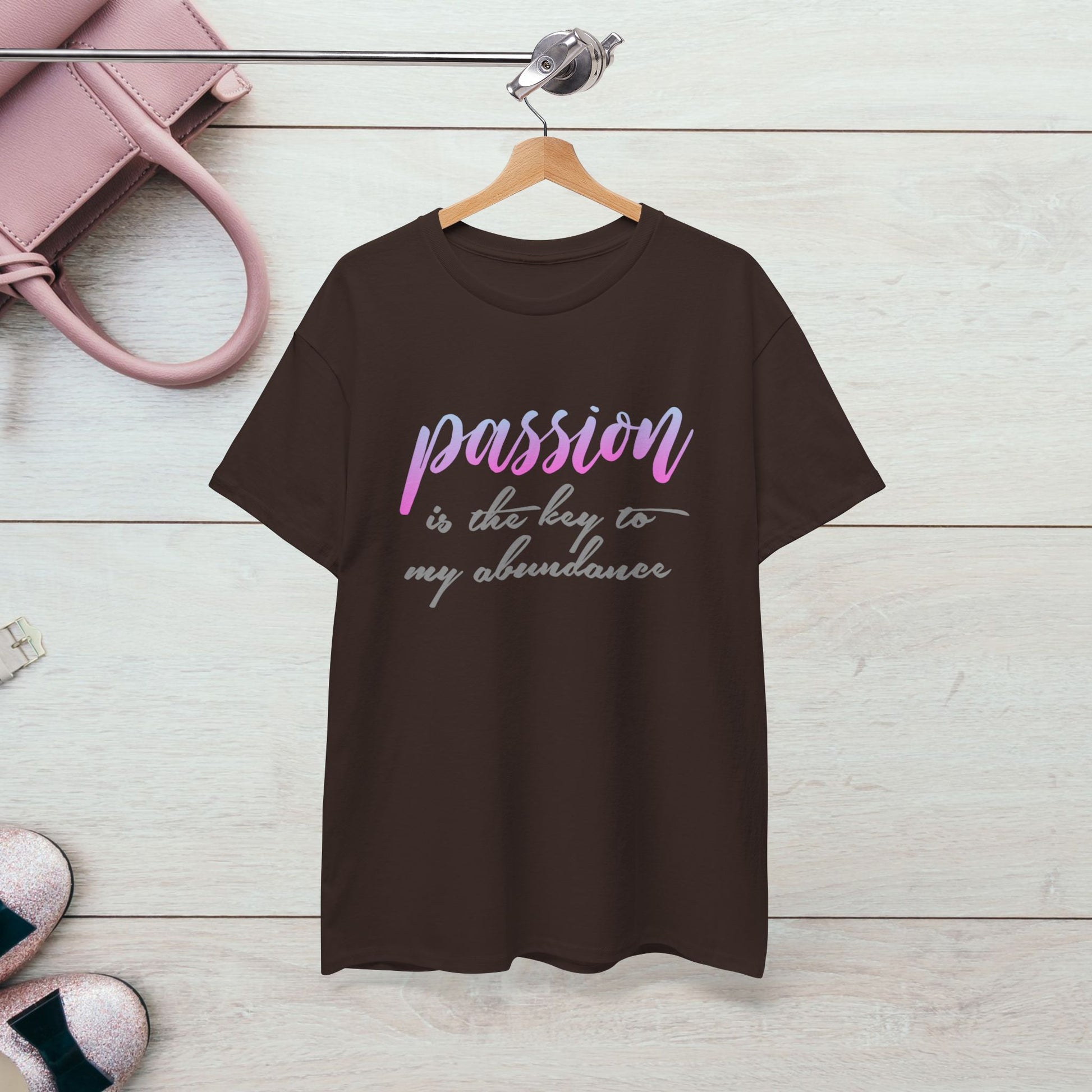 Passion is the Key Unisex Heavy Cotton Tee - Motivational T-Shirt for Inspiration and Abundance - GULLYDESIGN