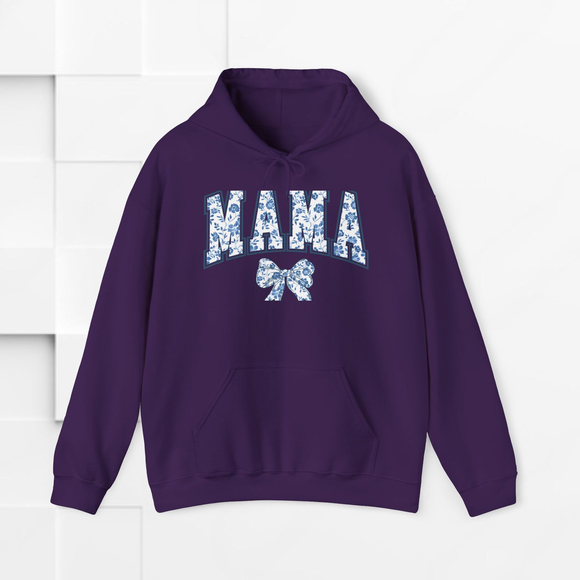 Floral Mama Hoodie - Comfortable Unisex Heavy Blend Sweatshirt for Moms - GULLYDESIGN
