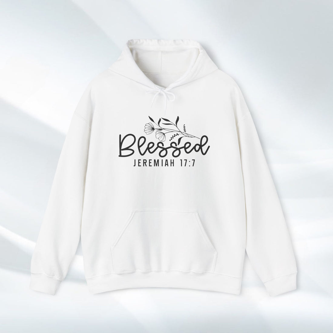 Blessed Hooded Sweatshirt | Jeremiah 17:7 | Cozy Unisex Sweatshirt for Faith & Inspiration - GULLYDESIGN