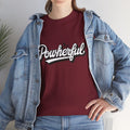 Unisex Heavy Cotton Tee - 'Powerful' Graphic Tee for Empowerment and Self-Expression - GULLYDESIGN