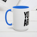 Inspirational Colorful Mug - Empowering Affirmations for Coffee Lovers - GULLYDESIGN