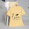 Love Never Fails Unisex Heavy Cotton Tee - Inspirational Christian T-Shirt - GULLYDESIGN