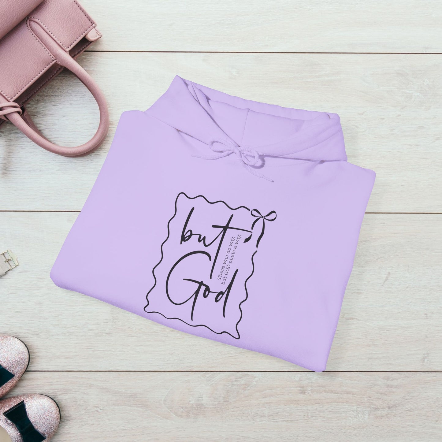 Inspirational Unisex Heavy Blend Hoodie - "but God" Design