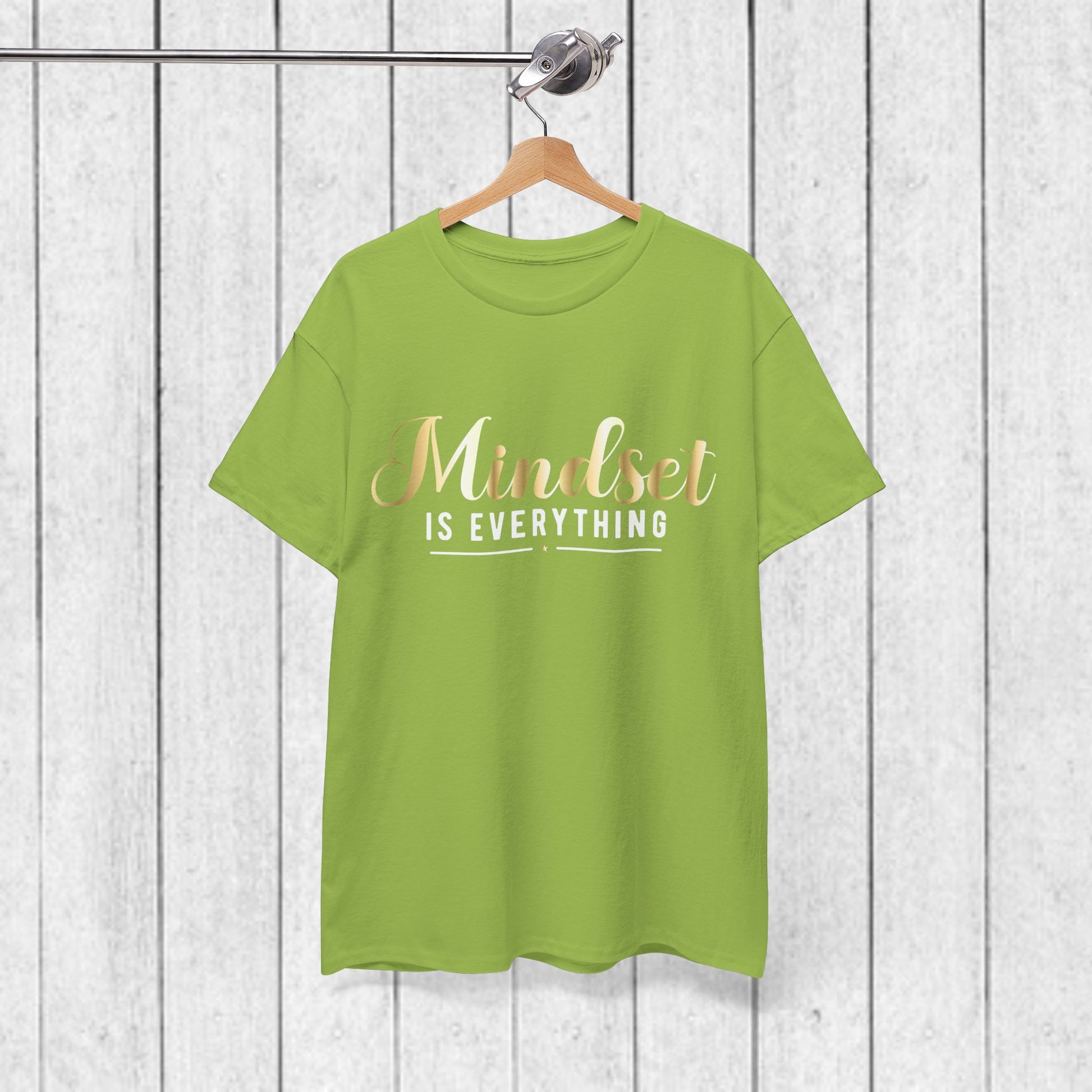 Mindset Unisex Heavy Cotton Tee - Inspirational T-Shirt for Positive Thinking - GULLYDESIGN