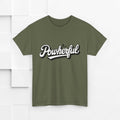 Unisex Heavy Cotton Tee - 'Powerful' Graphic Tee for Empowerment and Self-Expression - GULLYDESIGN
