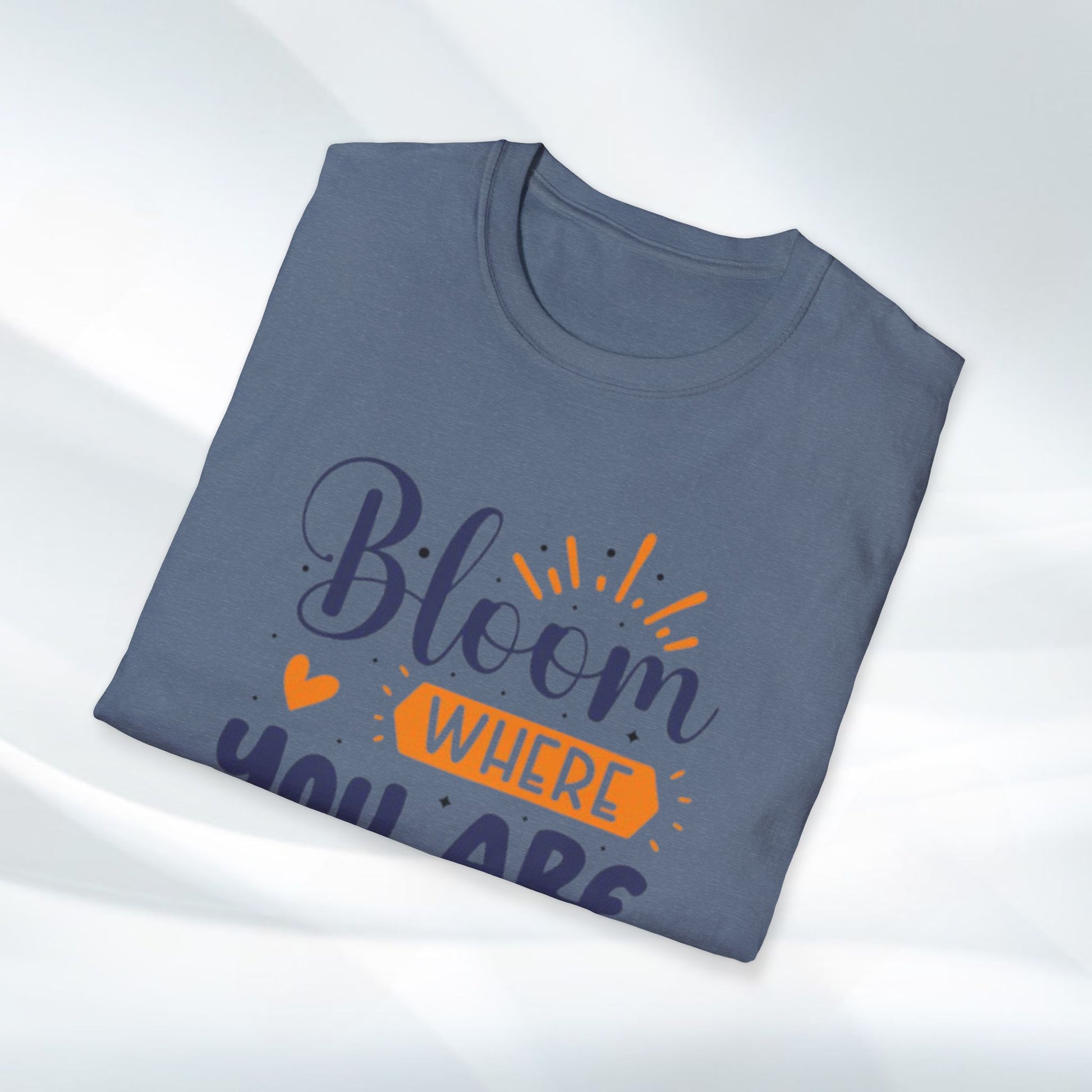 Inspirational Bloom T-Shirt - "Bloom Where You Are Planted" - GULLYDESIGN