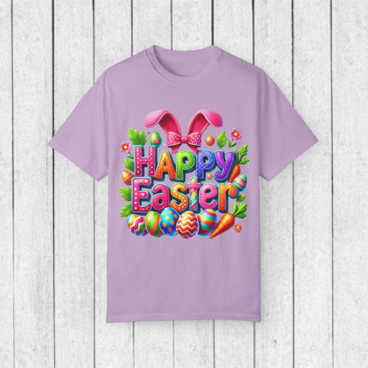 Happy Easter Unisex Garment-Dyed T-Shirt