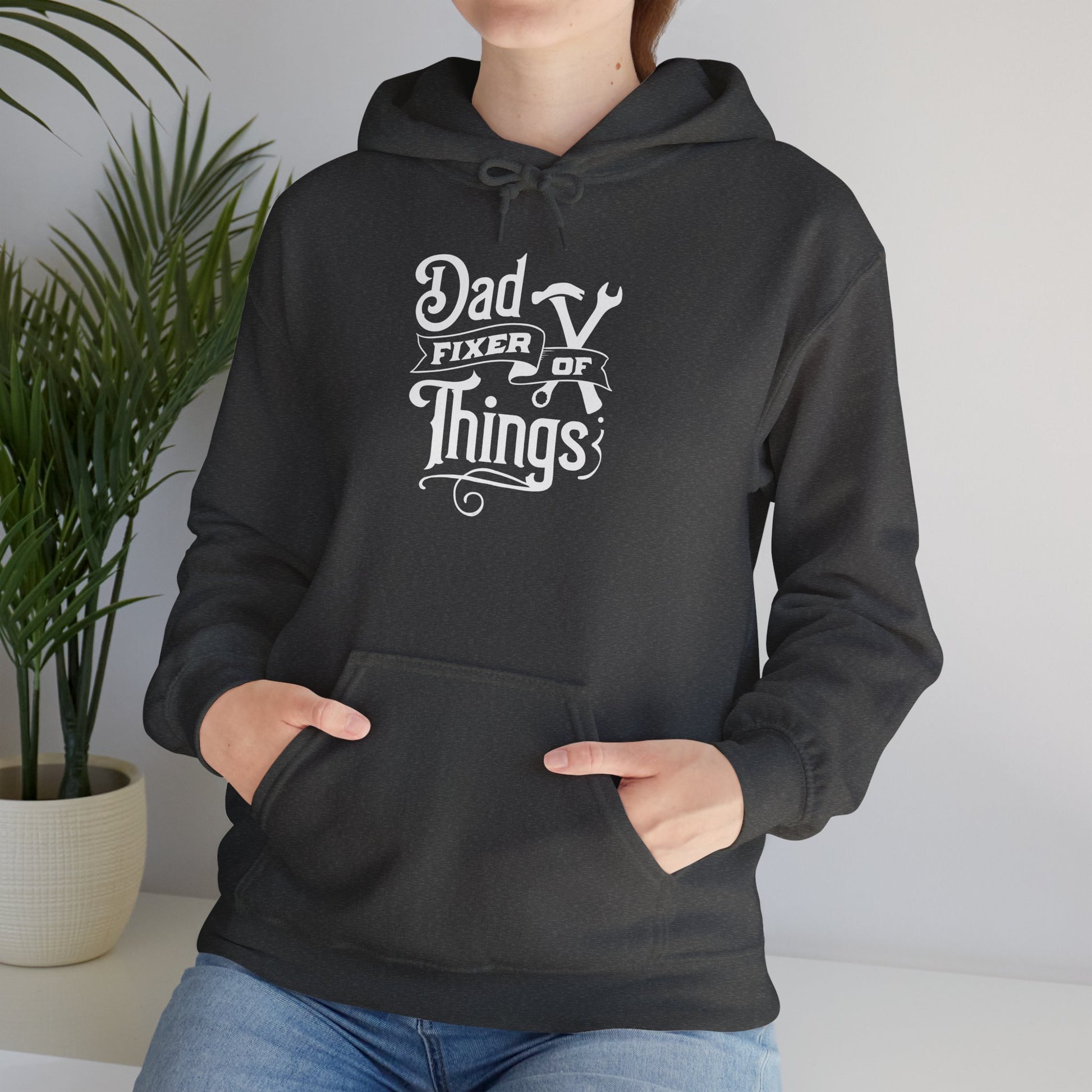Dad Fixer Of Things Hooded Sweatshirt  - Unisex Heavy Blend™ - GULLYDESIGN