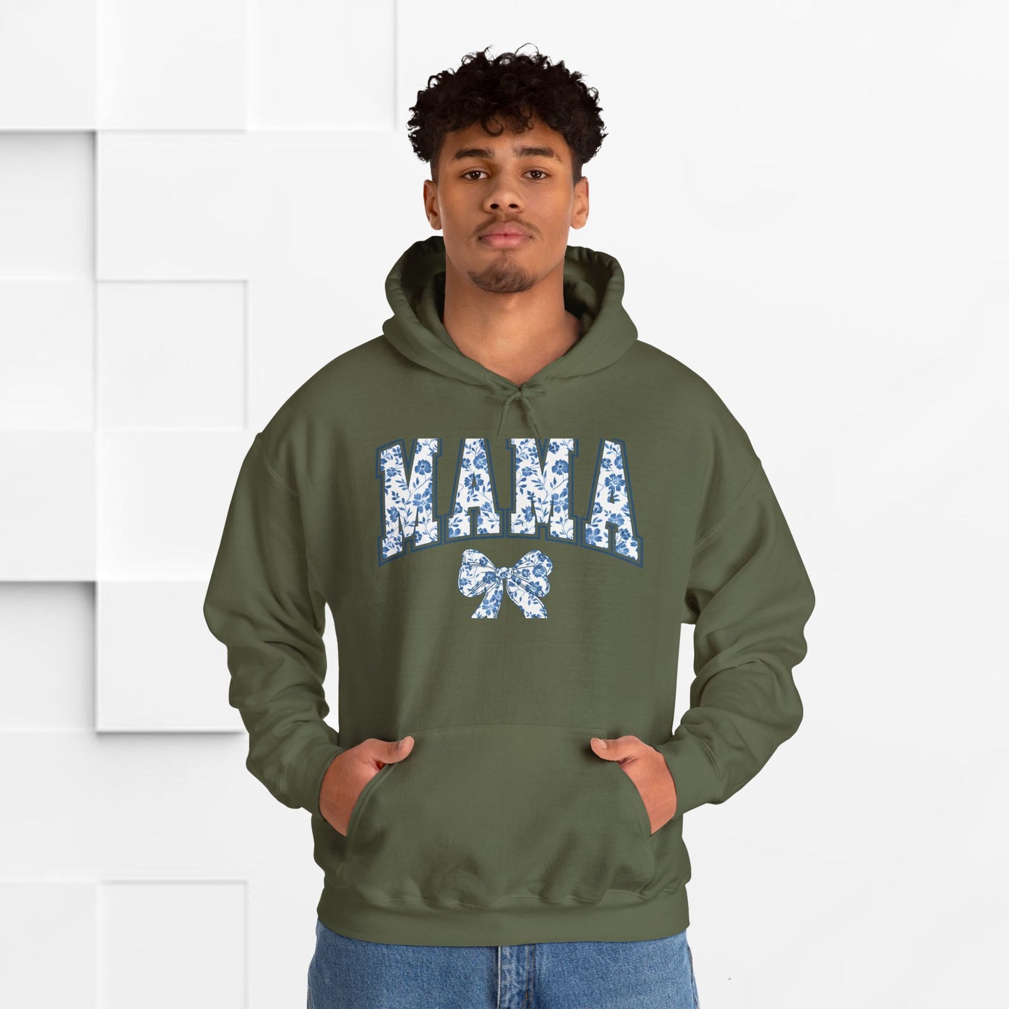 Floral Mama Hoodie - Comfortable Unisex Heavy Blend Sweatshirt for Moms