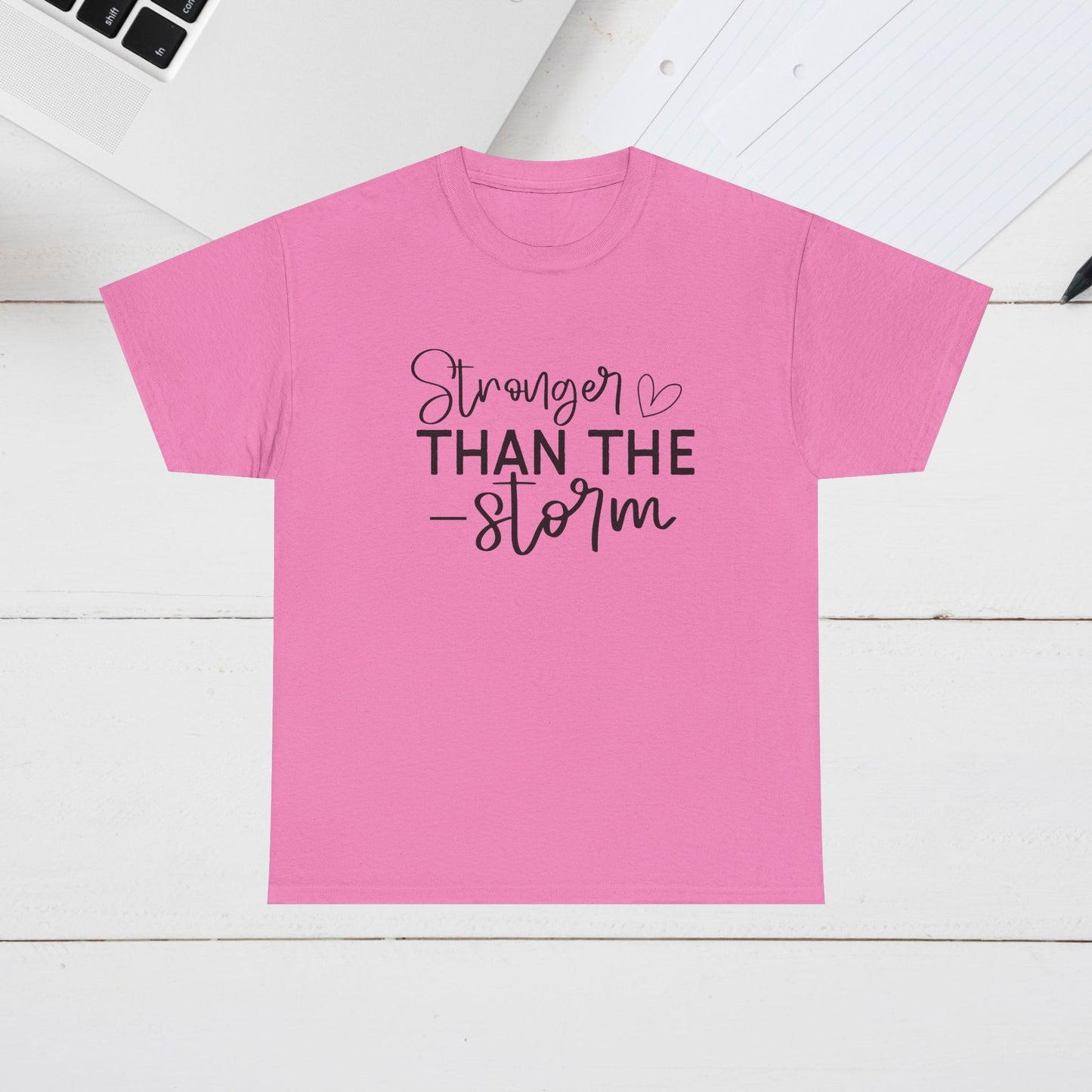 Stronger Than The Storm Unisex Heavy Cotton Tee