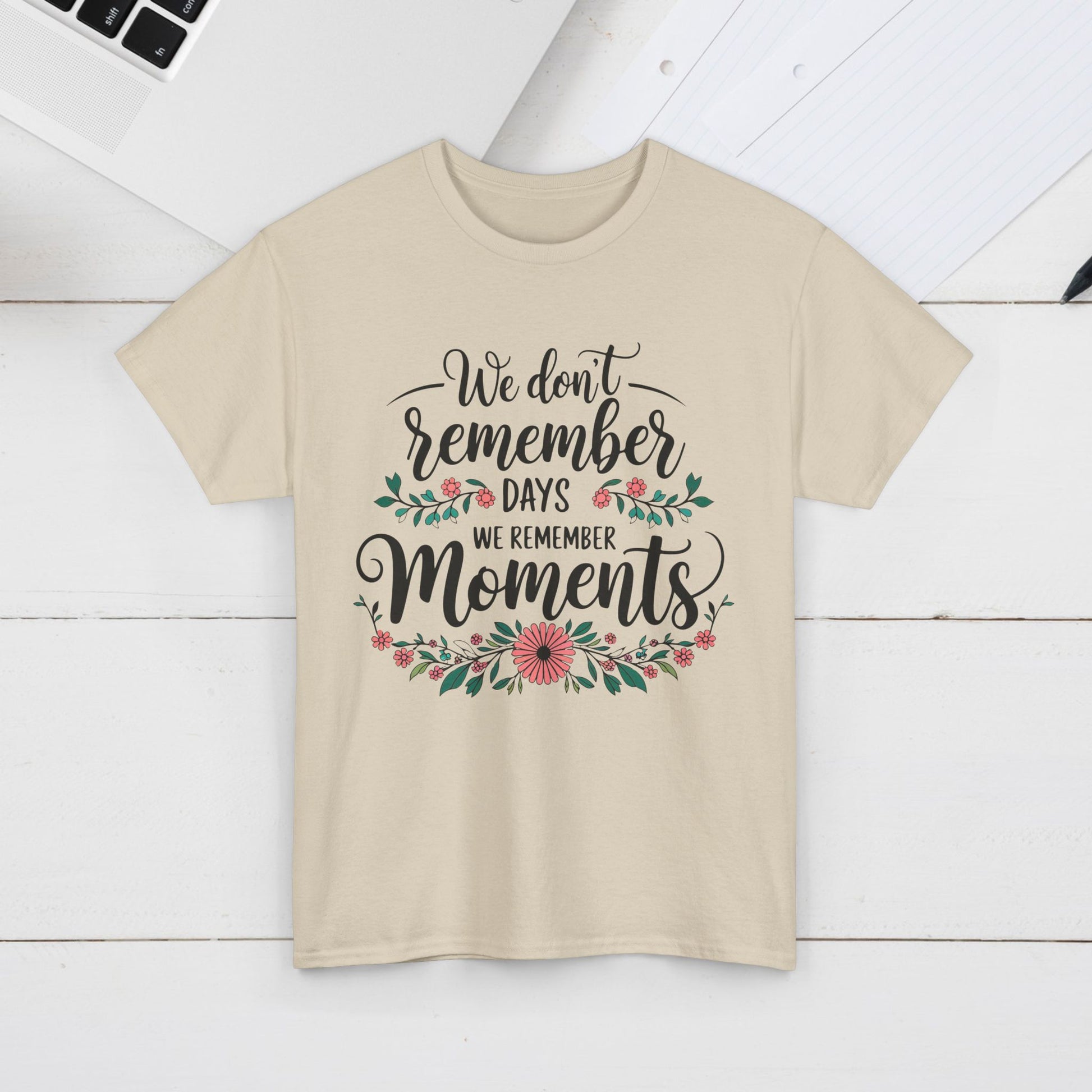 Moments Remembrance Unisex Heavy Cotton Tee - Inspirational Graphic Shirt - GULLYDESIGN