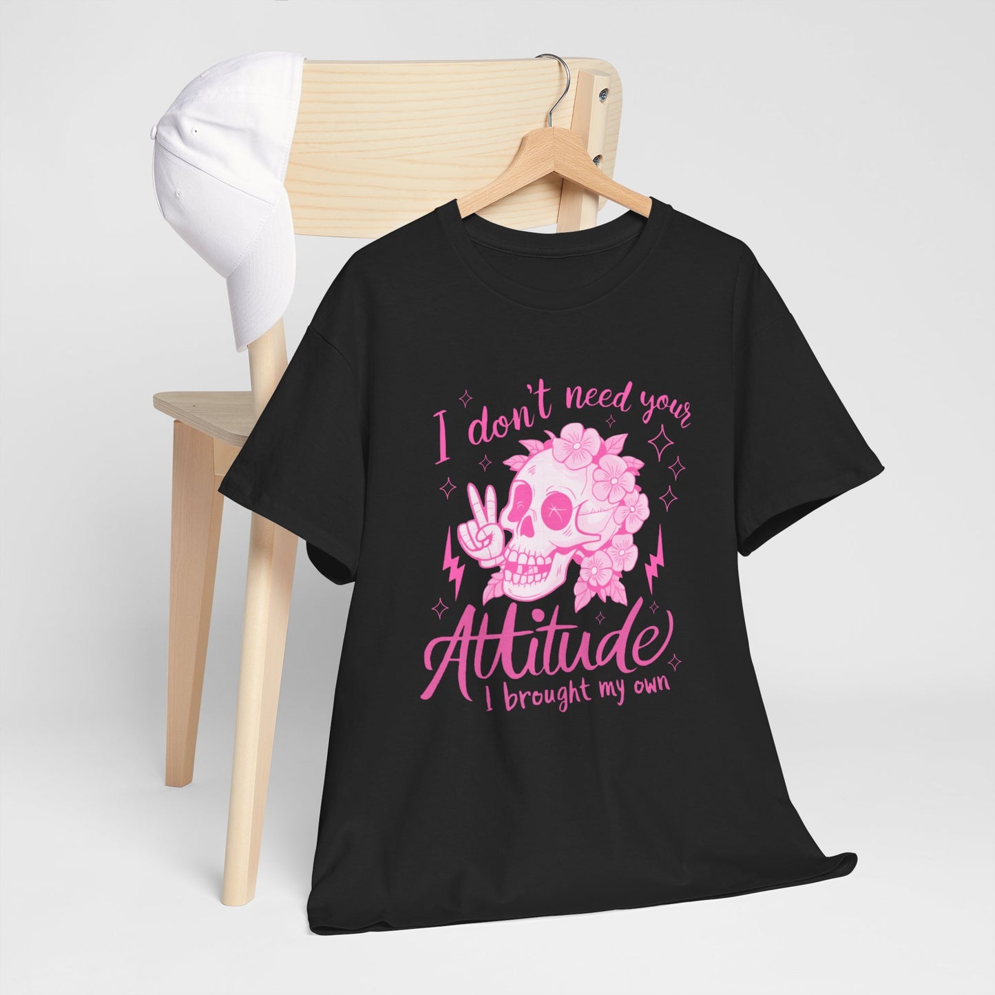 Unisex Heavy Cotton Tee - 'I Don't Need Your Attitude, I Brought My Own'