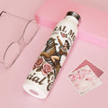 Feral Mom Slim Water Bottle - Stylish & Functional Hydro Flask for Active Moms - GULLYDESIGN