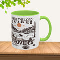 Inspirational Desert Scene Mug - 11oz & 15oz Colorful Coffee Cup for Faith & Encouragement - GULLYDESIGN