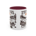 Inspirational Desert Scene Mug - 11oz & 15oz Colorful Coffee Cup for Faith & Encouragement - GULLYDESIGN
