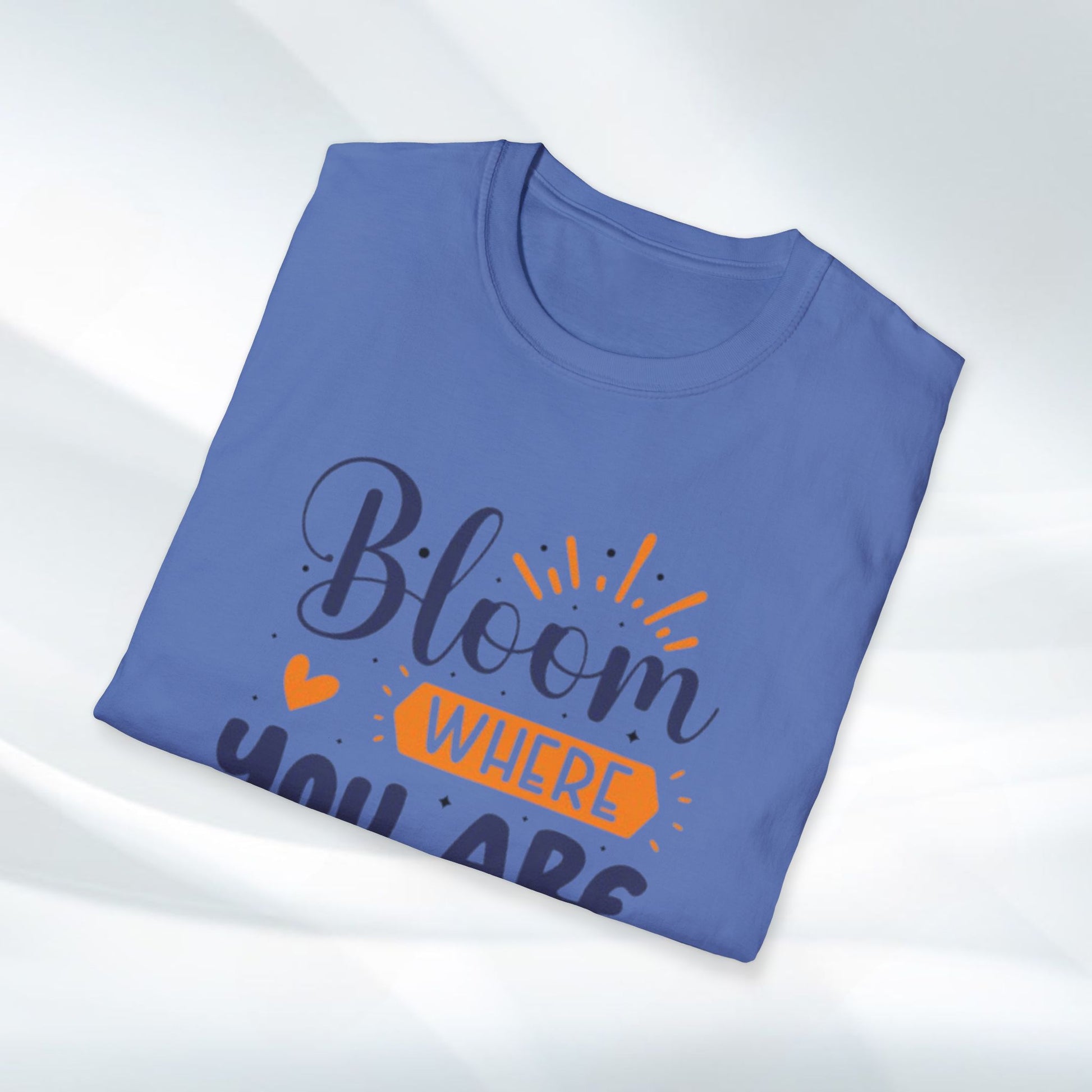 Inspirational Bloom T-Shirt - "Bloom Where You Are Planted" - GULLYDESIGN